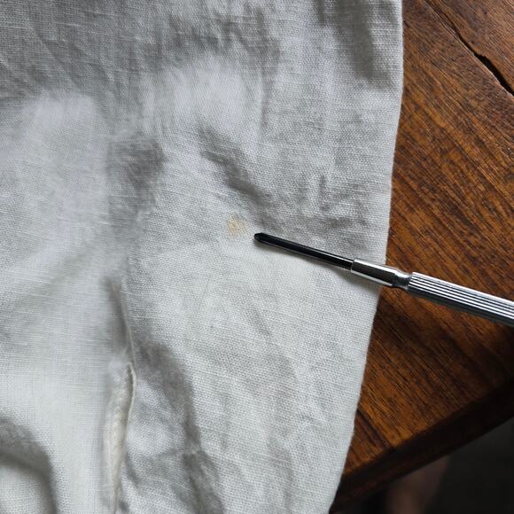 Faherty Tula Blouse Women's S White Multi Embroidered Boho Western Cowgirl READ - Picture 8 of 10